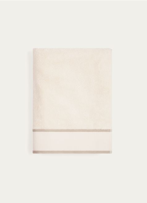 DRAP DE BAIN UNI À LARGE BORDURE ARTHUR