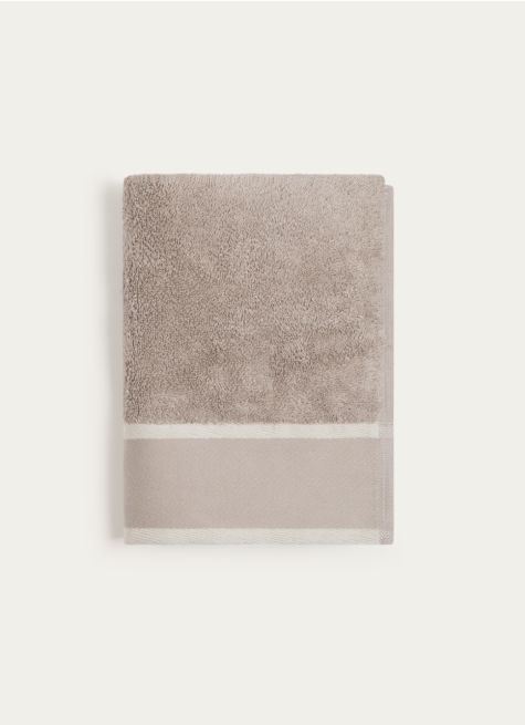SERVIETTE DE TOILETTE A RAYURES EN COTON ARTHUR