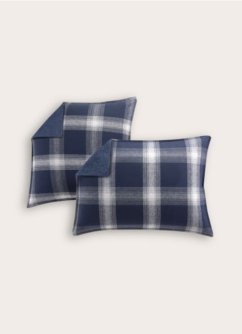 LOT DE 2 TAIES D'OREILLER EN FLANELLE RHEA