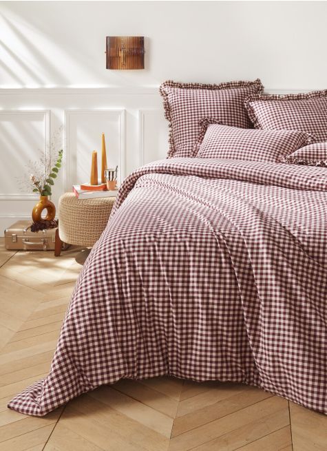 HOUSSE DE COUETTE &Agrave; CARREAUX VICHY