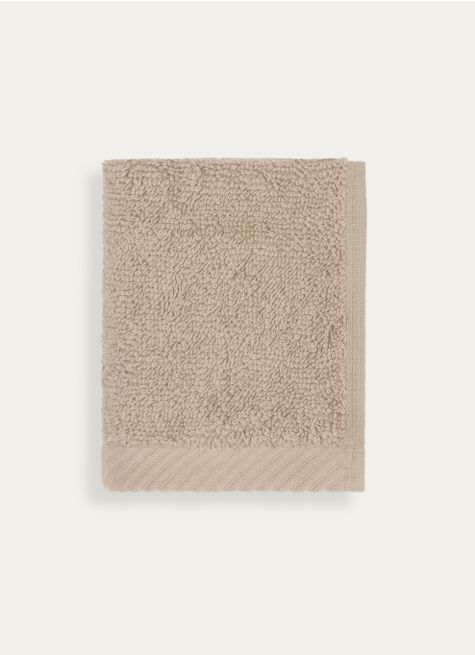 SERVIETTE INVIT&Eacute; EN COTON UNI BASIL