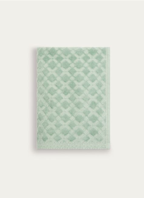 SERVIETTE DE TOILETTE &Agrave; MOTIFS CROISILLONS FLAVIA