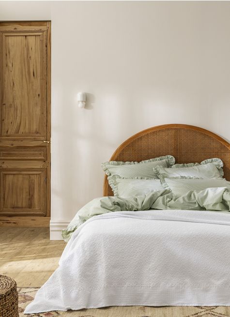 COUVRE-LIT EN JACQUARD DE COTON