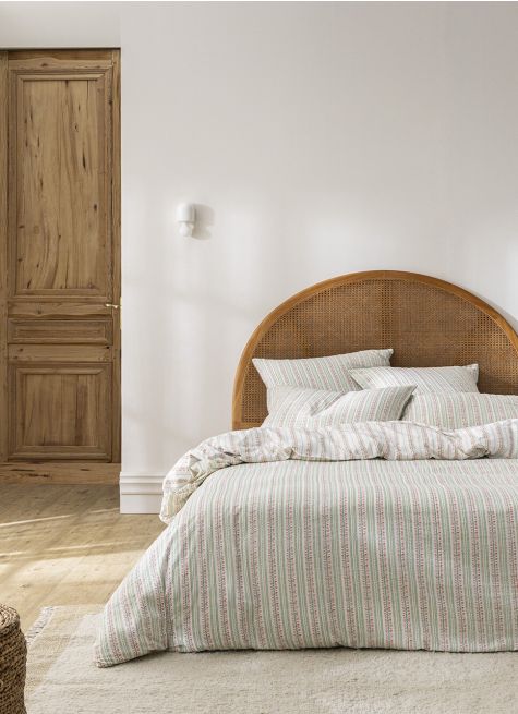 HOUSSE DE COUETTE FAUSTINE  COTON JACQUARD