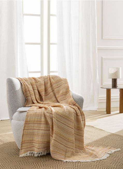 SUNNY PLAID EN GAZE DE COTON RAYÉ