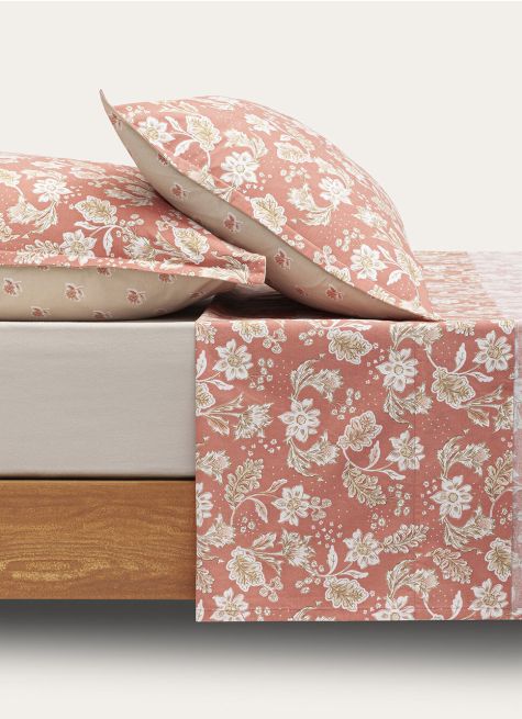 DRAP PLAT EN PERCALE DE COTON SOMMIERES