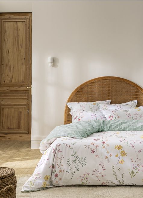 HOUSSE DE COUETTE IMPRIMÉ FLORAL & TREILLAGE