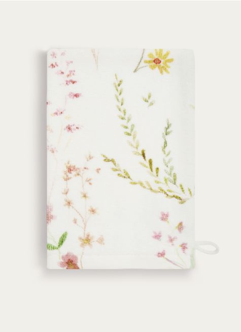 GANT DE TOILETTE À MOTIF FLORAL FLEUR