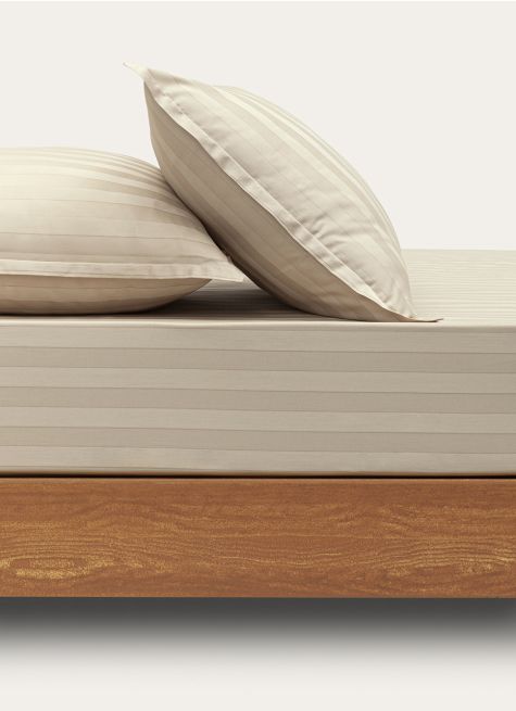 DRAP HOUSSE JACQUARD RAYURE BÂTON