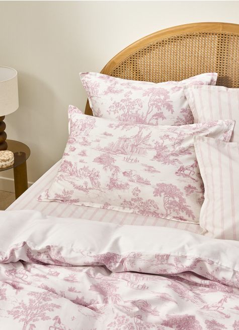 DRAP PLAT EN SATIN DE COTON IMPRIMÉ TRADITIONNELS