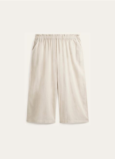 PANTALON EN LIN MÉLANGÉ