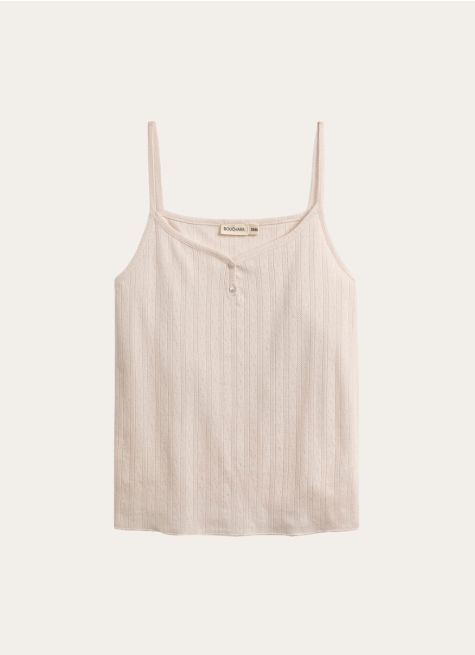 DÉBARDEUR POINTELLE EN COTON