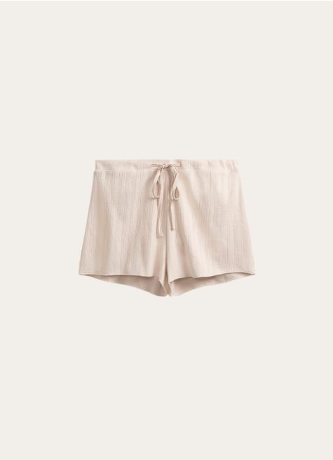 SHORT POINTELLE EN COTON
