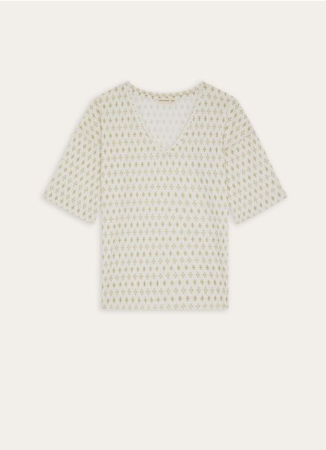 TEE-SHIRT EN MAILLE IMPRIMÉE