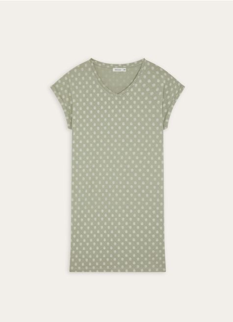 CHEMISE DE NUIT EN COTON MODAL IMPRIMÉ