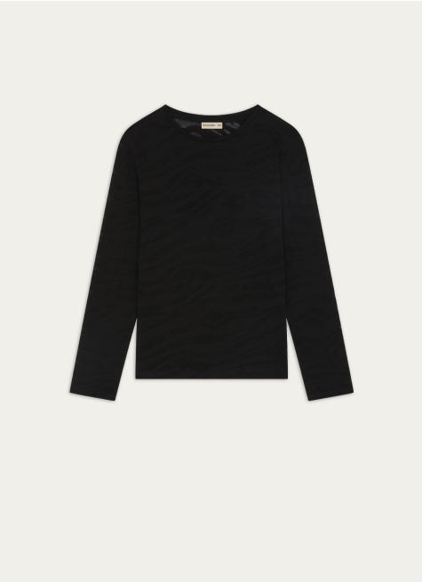 TEE-SHIRT MANCHES LONGUES EN COTON