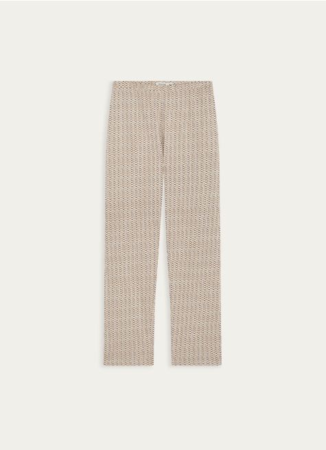 PANTALON DÉCONTRACTÉ EN COTON IMPRIMÉ