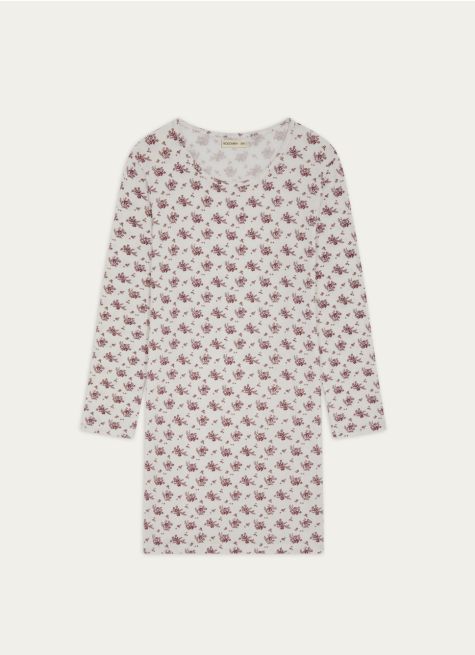 CHEMISE DE NUIT IMPRIMÉE MANCHES LONGUES
