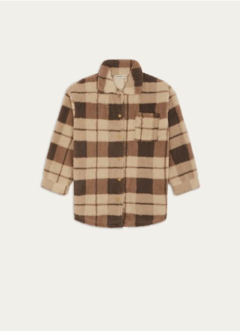 VESTE POLAIRE À CARREAUX