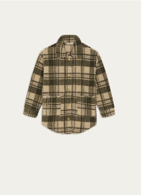 VESTE POLAIRE À CARREAUX