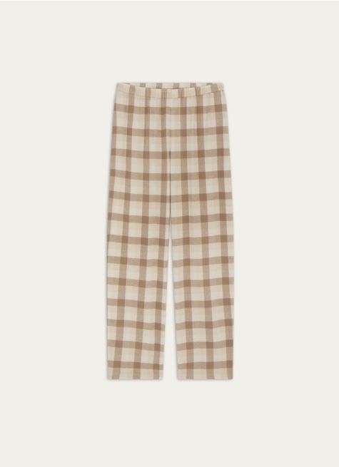 PANTALON À CARREAUX EN COTON FLANELLE LOVE