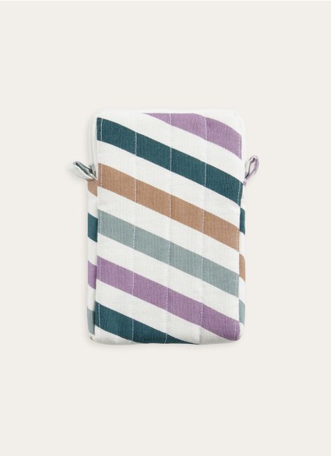 ETUI MULTI-USAGE EN COTON IMPRIMÉ GÉOMÉTRIQUE