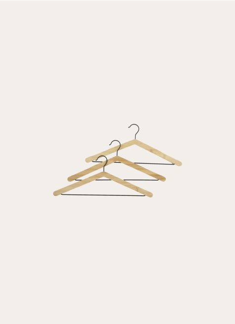 LOT DE 3 CINTRES EN BAMBOU