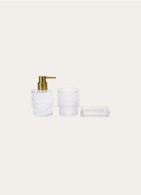 DISTRIBUTEUR DE SAVON STRIÉ