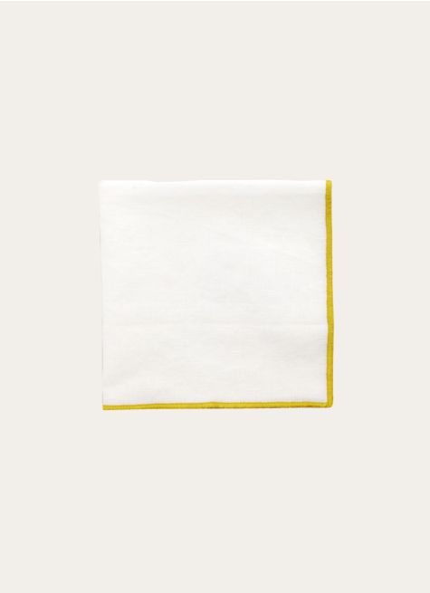 SERVIETTE DE TABLE EN COTON ET LIN BOURDON COLORÉ