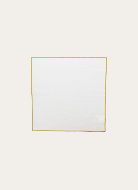SERVIETTE DE TABLE EN COTON ET LIN BOURDON COLORÉ