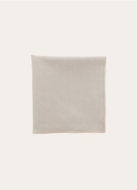 SERVIETTE DE TABLE EN COTON ET LIN BOURDON COLORÉ