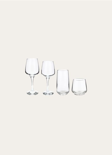 COFFRET DE 6 GOBELETS TRAPEZE EN VERRE