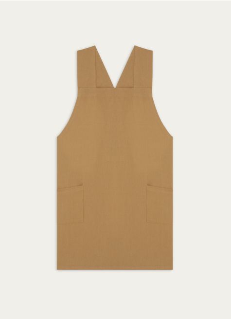 TABLIER JAPONAIS UNI EN COTON ET LIN