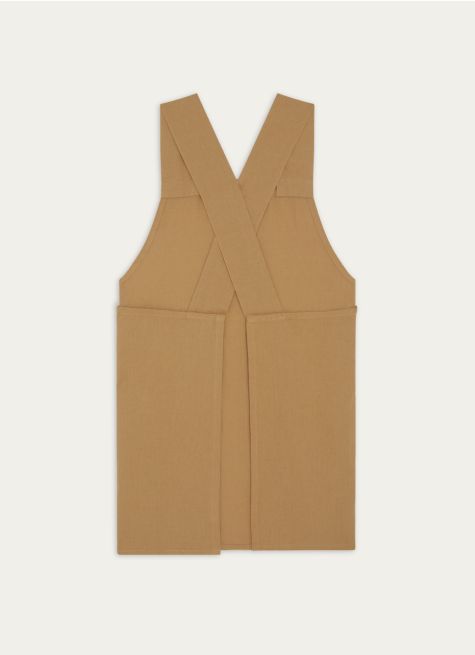 TABLIER JAPONAIS UNI EN COTON ET LIN