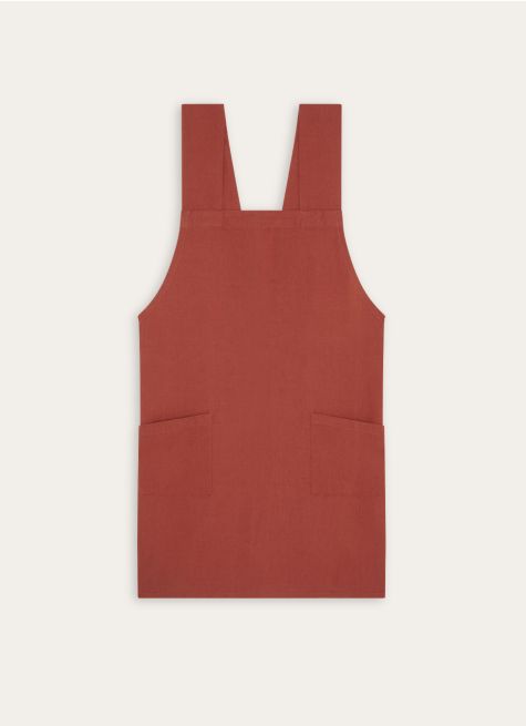 TABLIER JAPONAIS UNI EN COTON ET LIN
