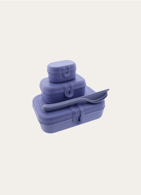 COFFRET DE 3 BOÎTES À LUNCH ET SET DE COUVERTS