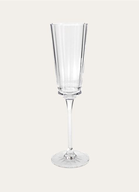 FLUTE A CHAMPAGNE EN CRISTALLIN PLISSÉ