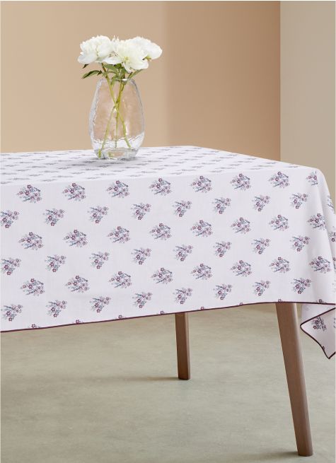 NAPPE EN COTON IMPRIMÉ DE MICRO- BOUQUETS