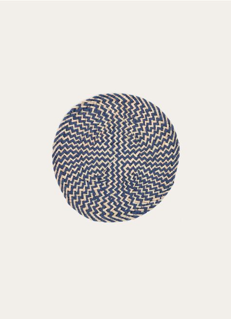 SET DE TABLE ROND TRESSÉ BICOLORE