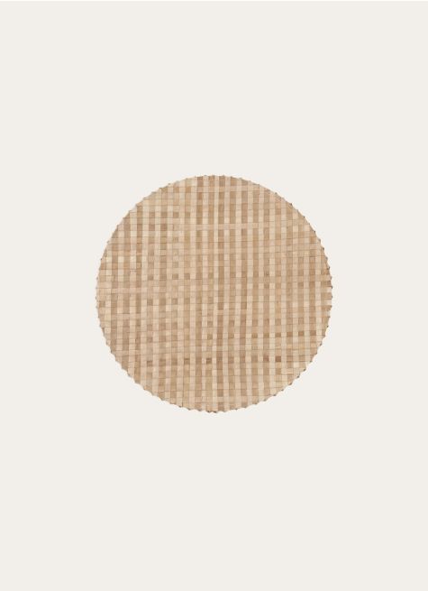 SET DE TABLE ROND EN PAILLE TRESSÉ