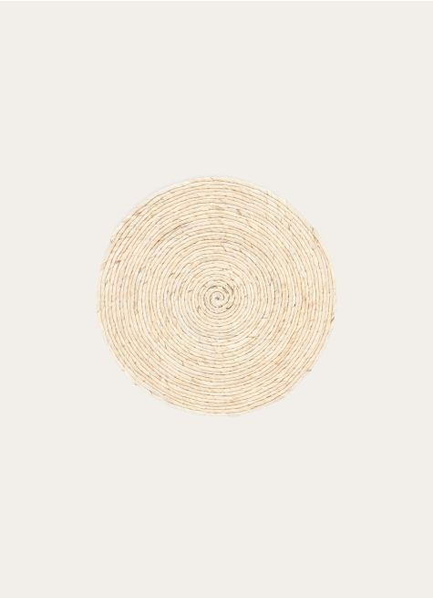 SET DE TABLE ROND EN PAILLE FAIT MAIN