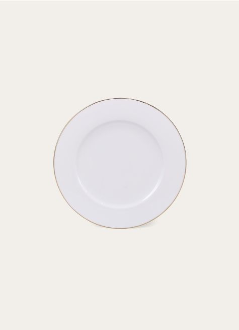 PLAT DE PRÉSENTATION PORCELAINE AVEC LISERÉ DORÉ