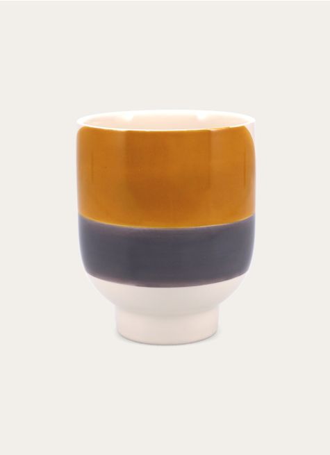 MUG MAZAGRAN EN GRÈS MOTIF FORMES GÉOMÉTRIQUES