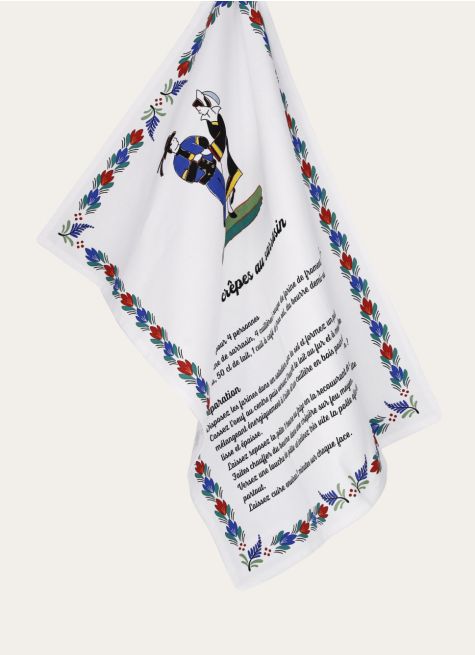 TORCHON CRÊPE BRETONNE FAÏENCE