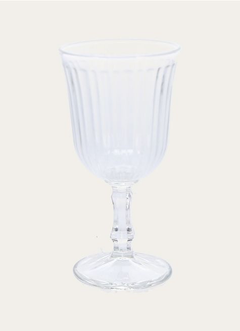 LOT DE 6 GRANDS VERRES À VIN SUR PIED