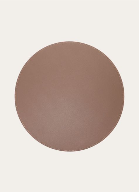 SET DE TABLE ROND FAUX CUIR 