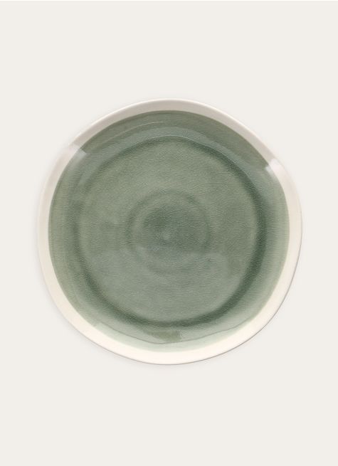 ASSIETTE PLATE EN GRÈS RÉACTIF
