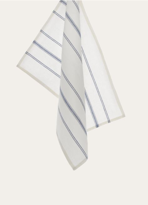 TORCHON RAYÉ EN TOILE DE COTON