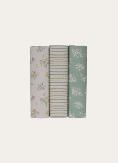 LOT DE 3 TORCHONS EN COTON IMPRIMÉ