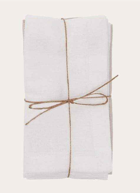 LOT 4 SERVIETTES EN COTON